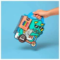 Cahier de coloriage avec stickers Dino