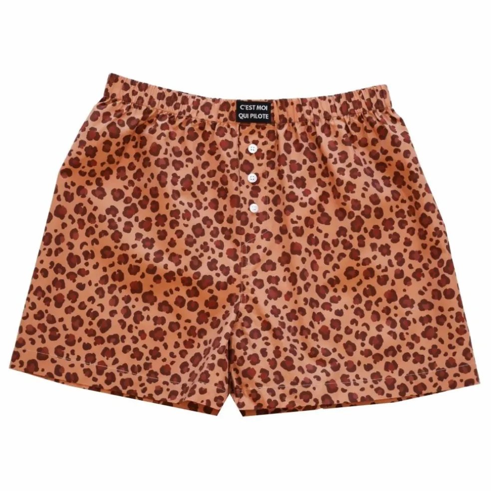 Caleçon Léopard | Marron