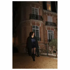 Caleçon Velours Sequins | Bleu nuit