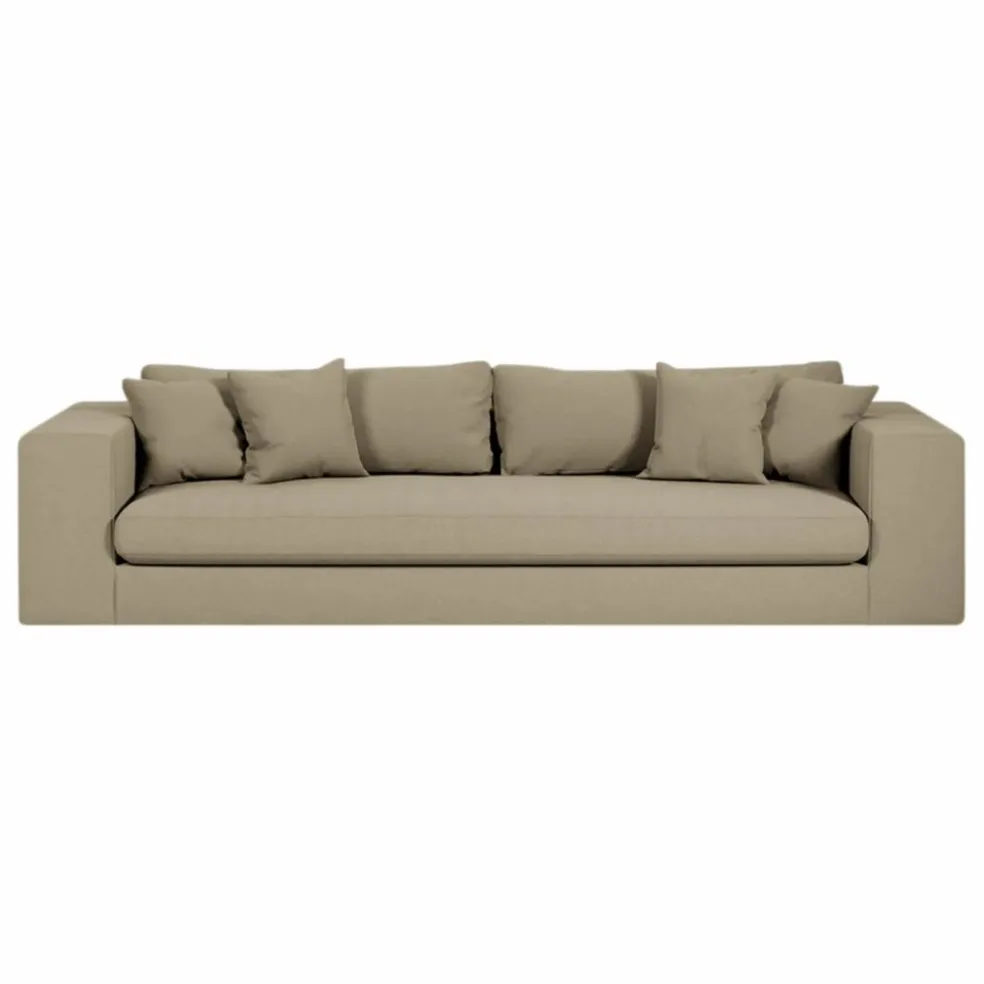 Canapé 4 places Bellechasse en coton et lin - 275 cm | Lin
