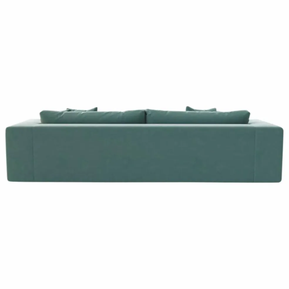 Canapé 3 places Bellechasse en coton et lin - 245 cm | Gris