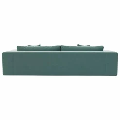 Canapé 4 places Bellechasse en velours gratté - 275 cm | Gris anthracite