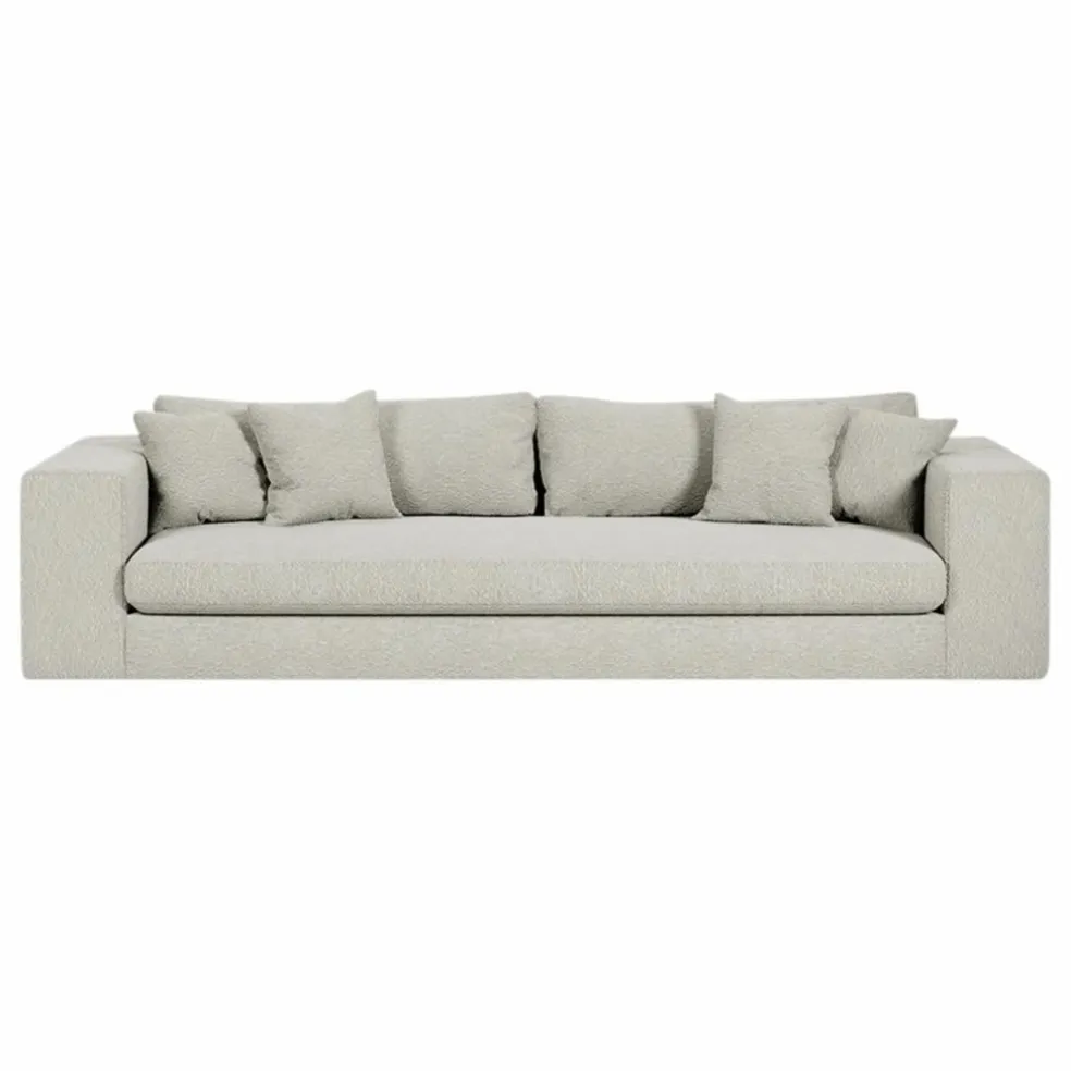 Canapé 3 places Bellechasse en bouclette - 245 cm | Off-White