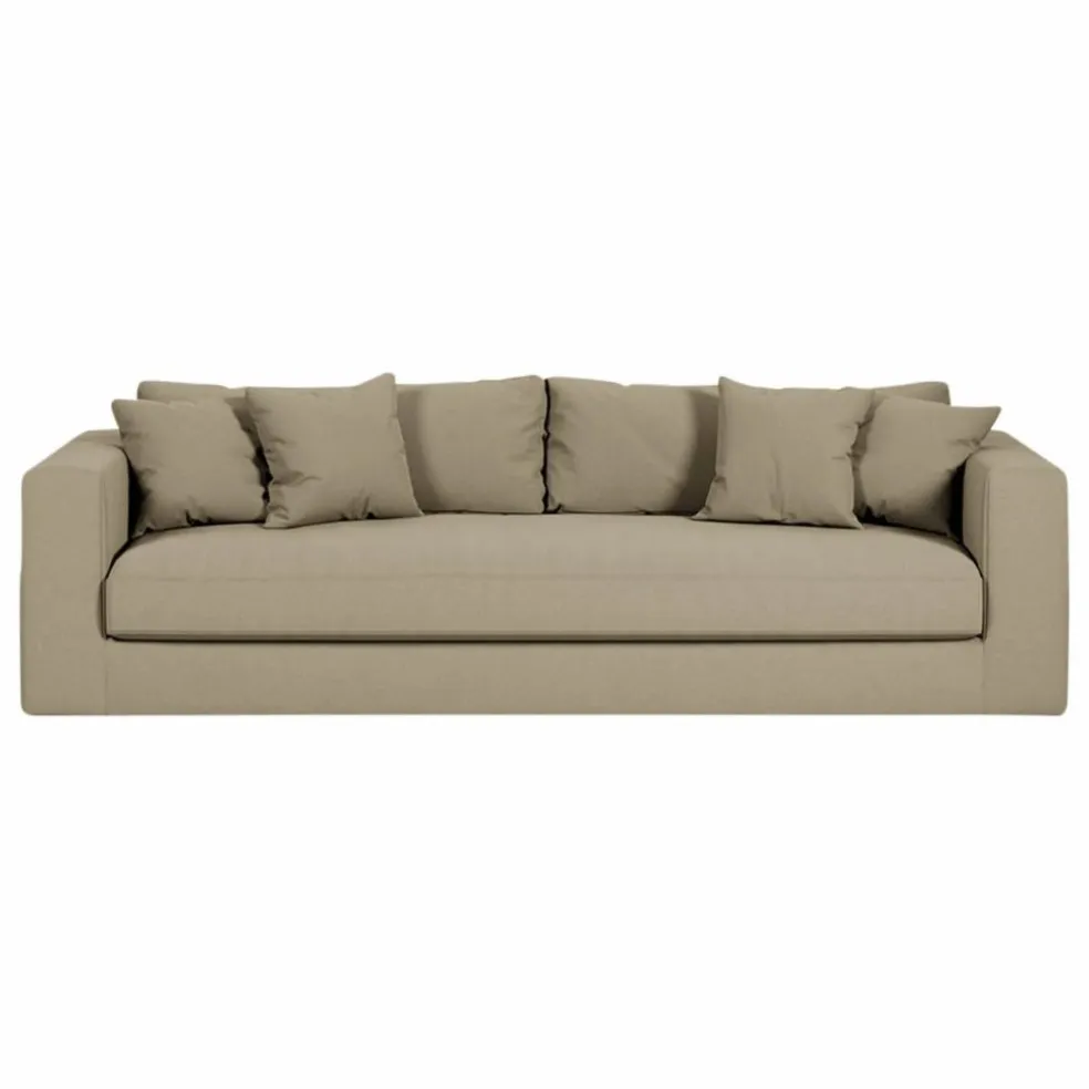 Canapé 4 places Bellechasse light en coton et lin - 260 cm | Lin