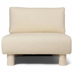 Canapé Dase bouclé module centre | Ivoire