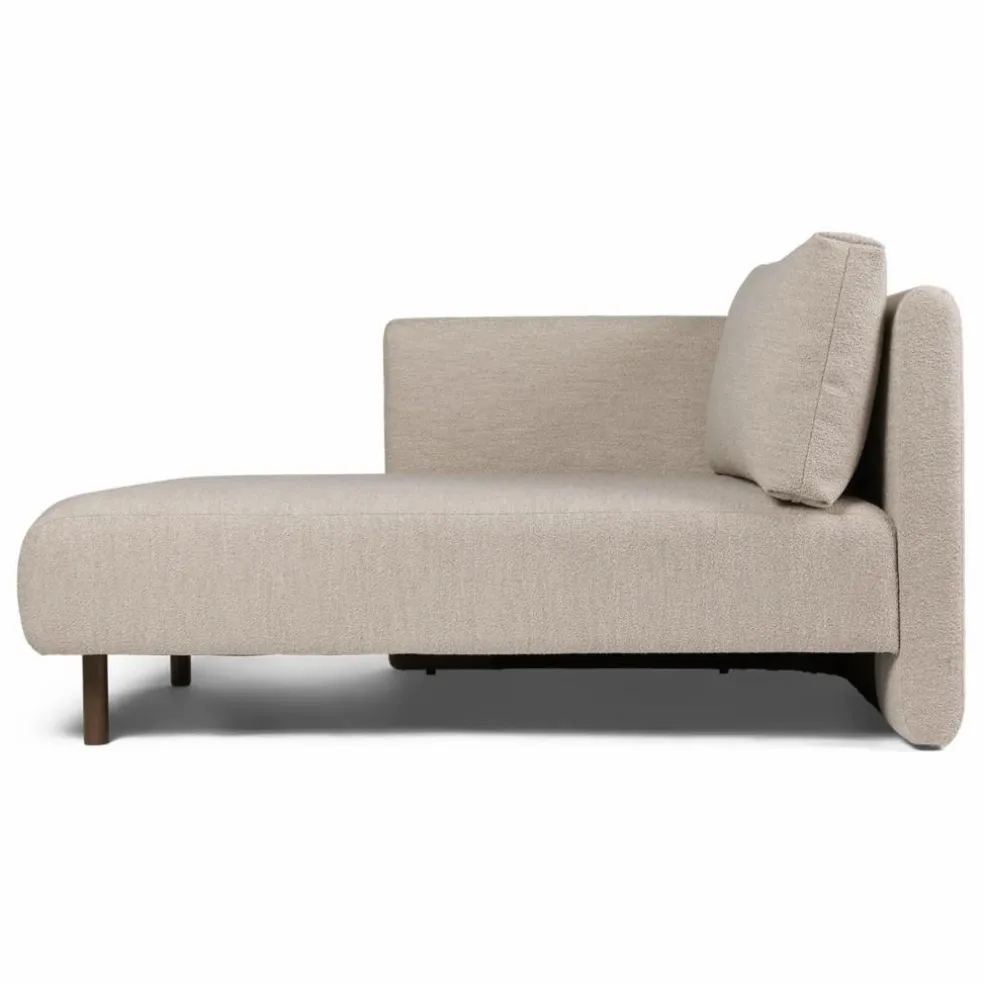 Canapé Dase bouclé méridienne gauche | Beige