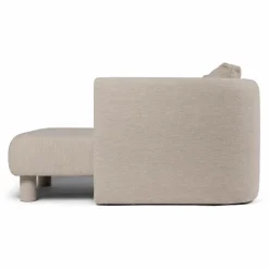 Canapé Dase bouclé méridienne droite | Beige