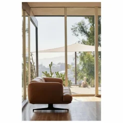 Canapé Inland AV22 en cuir noble | Cognac