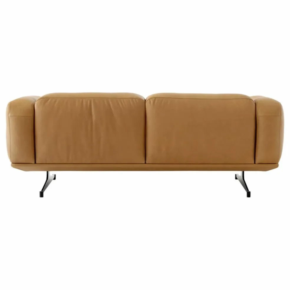 Canapé Inland AV22 en cuir noble | Cognac