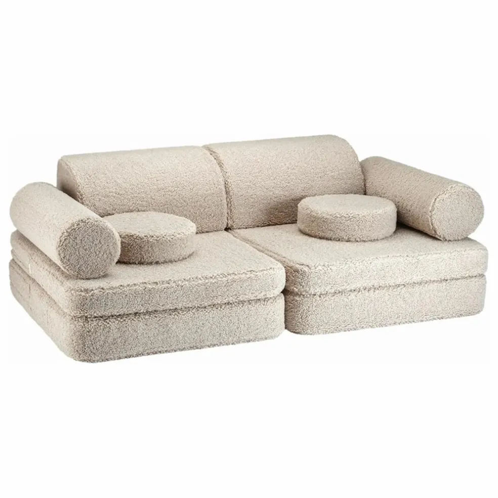 Canapé modulable en teddy | Beige