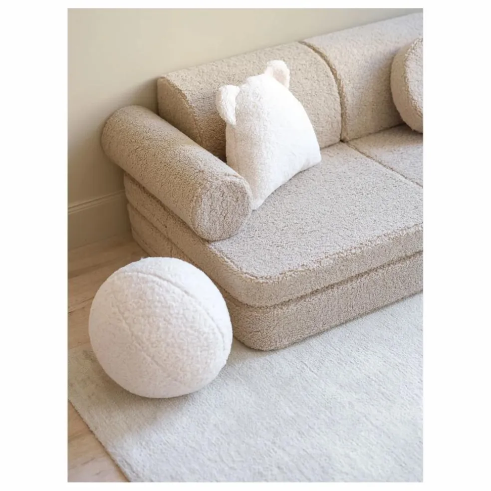 Canapé modulable en teddy | Beige