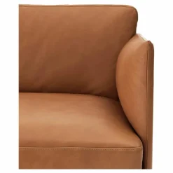 Canapé Outline en cuir 3 places | Cognac
