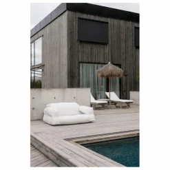 Canapé-pouf outdoor | Blanc