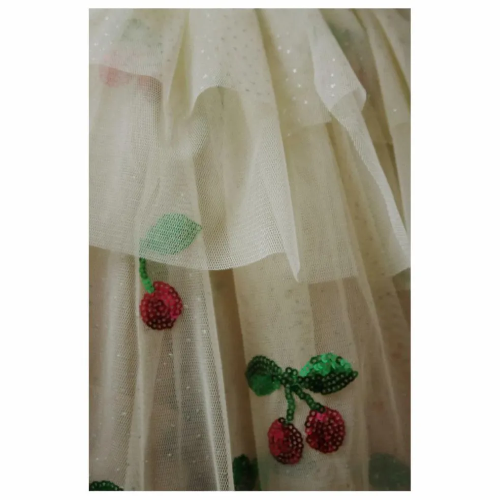 Cape et baguette Cherry | Blanc