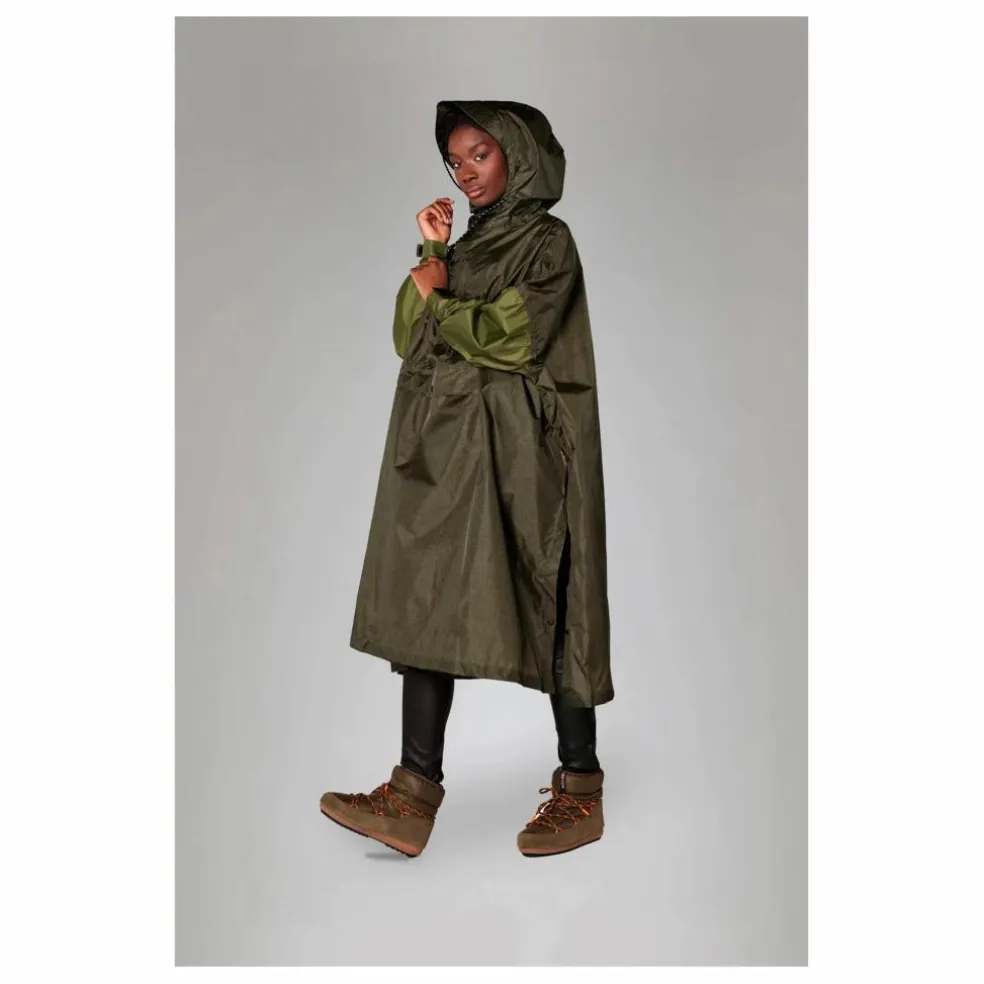 Cape Imperméable Herringbone - Collection Femme | Marron