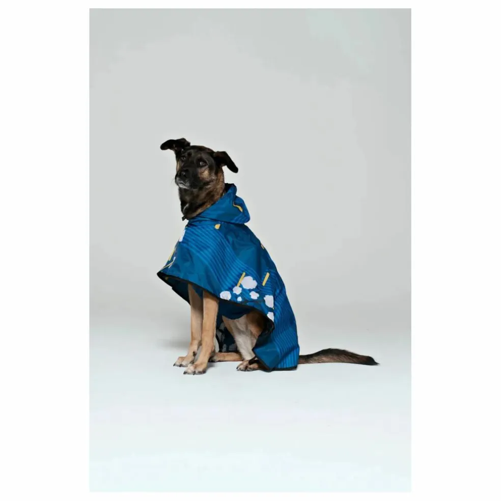 Cape pour Chien Imperméable Japanese Blossom | Bleu