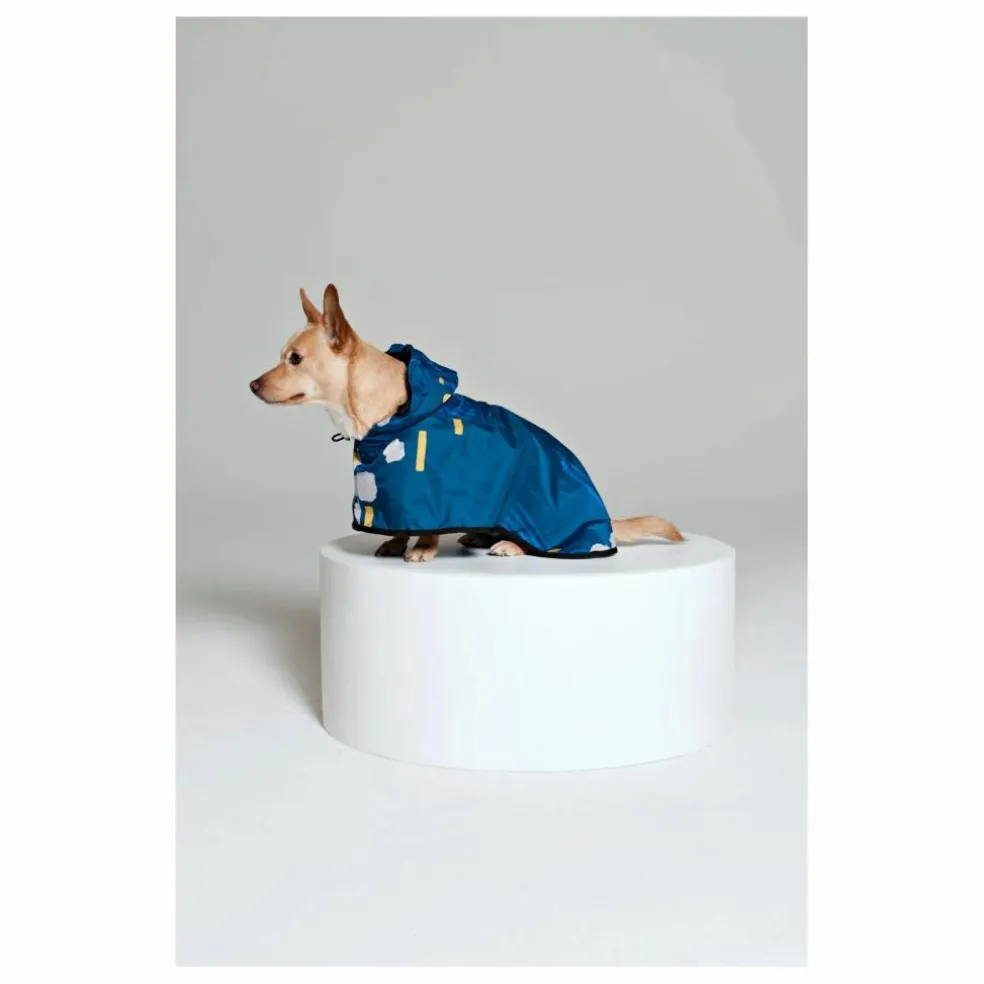Cape pour Chien Imperméable Japanese Blossom | Bleu