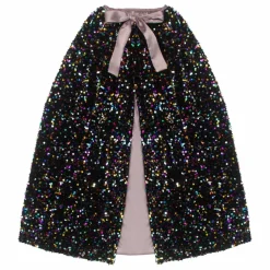 Cape Sequin Rainbow | Noir
