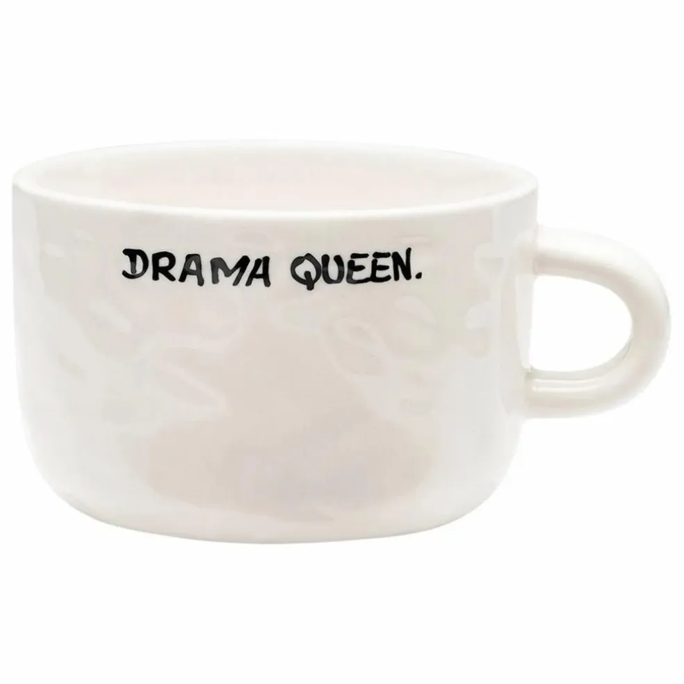 Cappuccino mug Drama Queen | Ecru