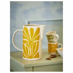 Carafe Fauni en grès | Jaune