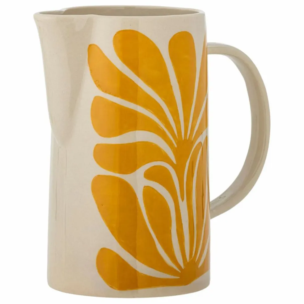 Carafe Fauni en grès | Jaune