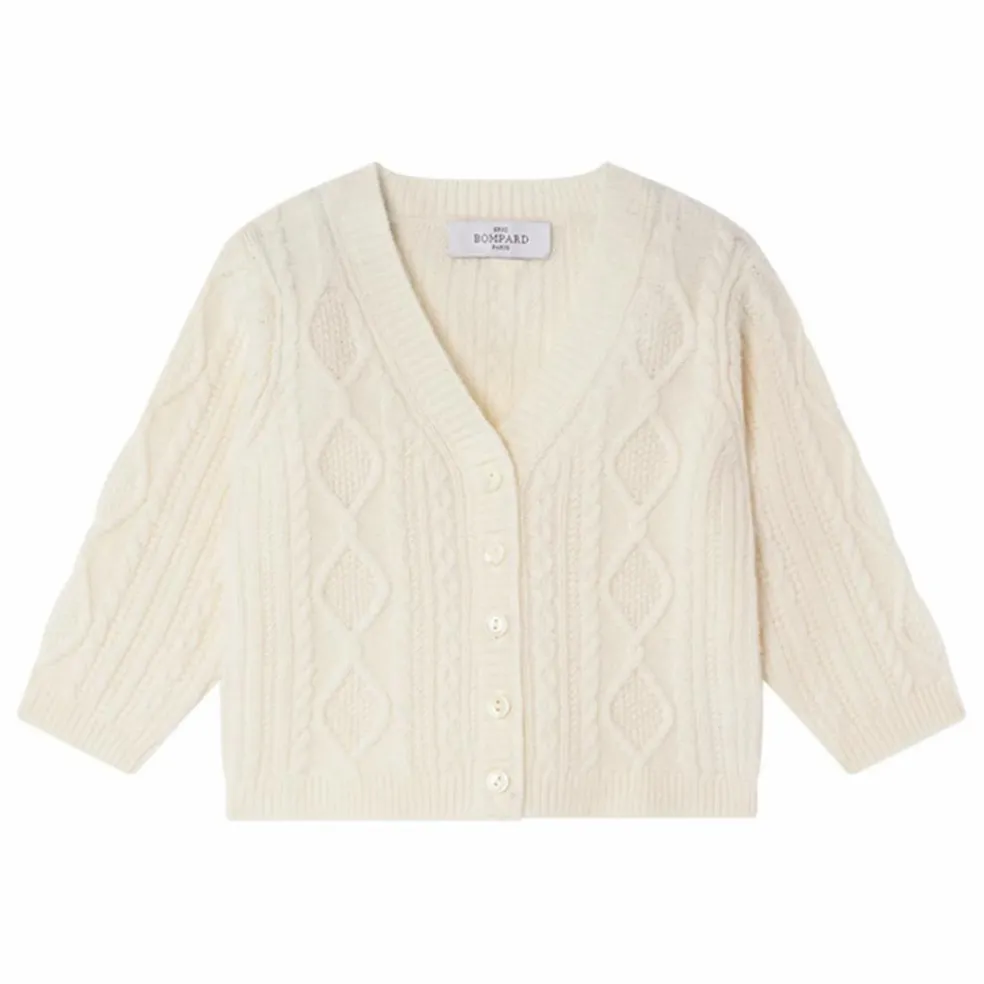 Cardigan à Torsades Cachemire | Ecru