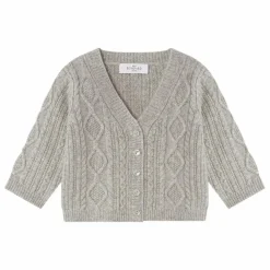 Cardigan à Torsades Cachemire | Gris