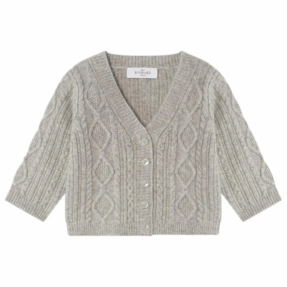 Cardigan à Torsades Cachemire | Gris