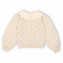 Cardigan Ajouré Marina Coton Bio | Beige