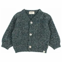Cardigan Bébé Fibres Recyclées | Vert Cèdre