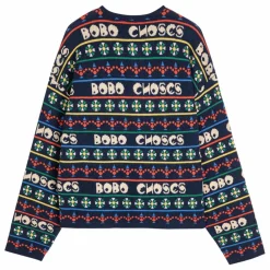 Cardigan Bobo Choses Laine et Fibres Recyclées - Collection Femme | Bleu marine