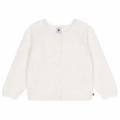 Cardigan Botricot Coton Bio | Blanc