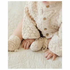 Cardigan Bubble Coton Bio | Ecru