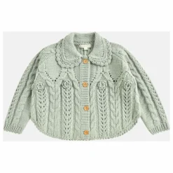 Cardigan Cape Khellana Laine | Vert amande