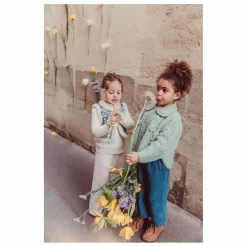 Cardigan Cape Khellana Laine | Vert amande