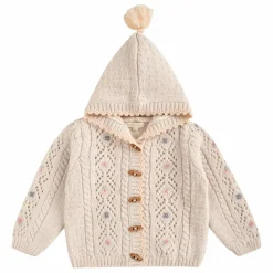 Cardigan Capuche Tonylane Laine | Crème