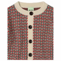 Cardigan Chevrons Laine de Mérinos | Ecru