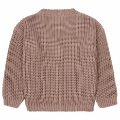 Cardigan Chunky Coton Bio | Taupe
