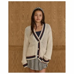 Cardigan Collegiate | Ecru