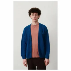 Cardigan Crashway Laine et Alpaga | Bleu roi