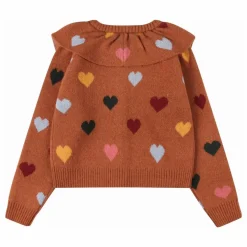 Cardigan Cœurs | Marron