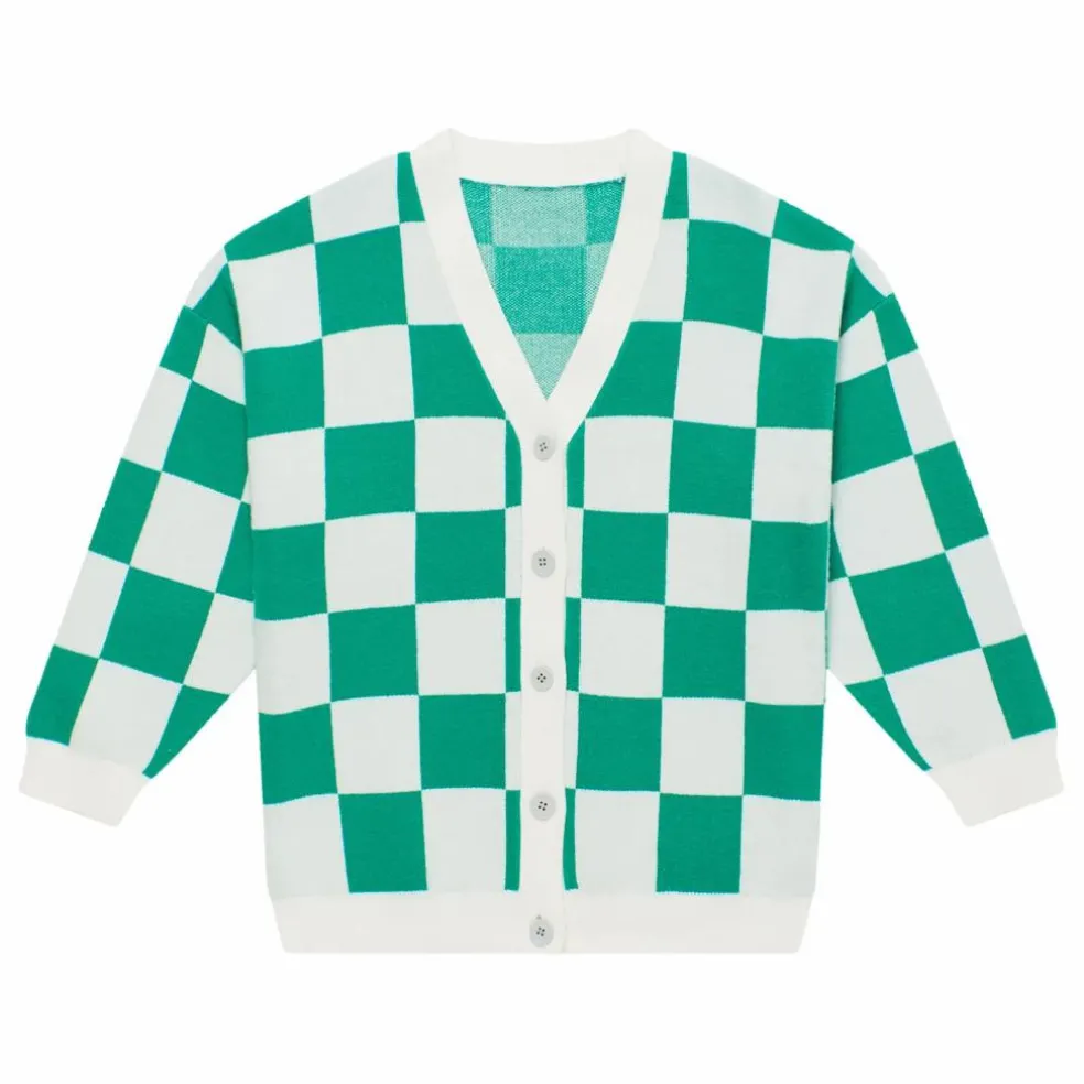 Cardigan Damier | Vert