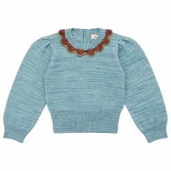 Cardigan Elizabeth Laine Mérinos | Bleu