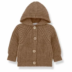 Cardigan en Laine à Capuche Aniol | Caramel