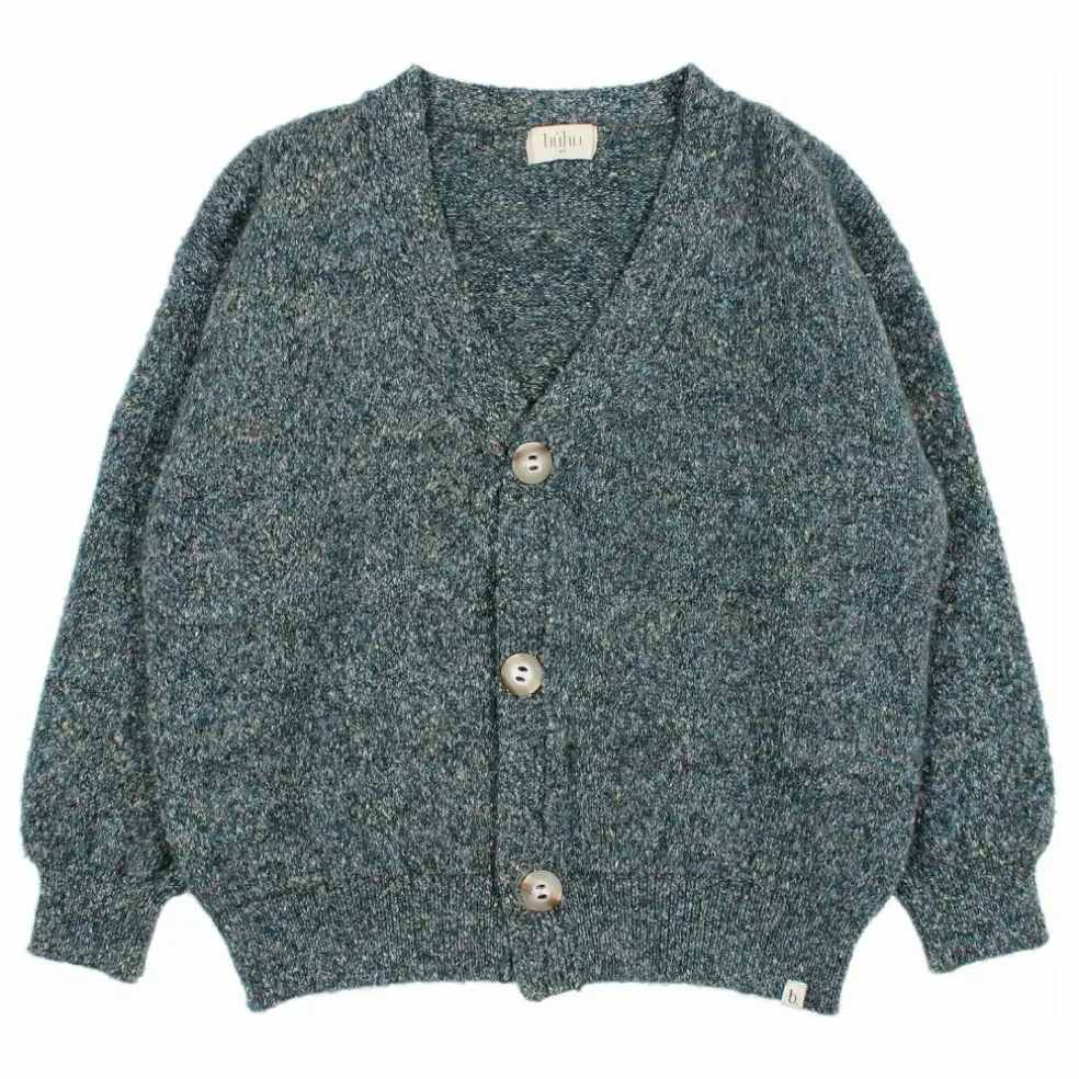 Cardigan Fibres Recyclées | Vert Cèdre