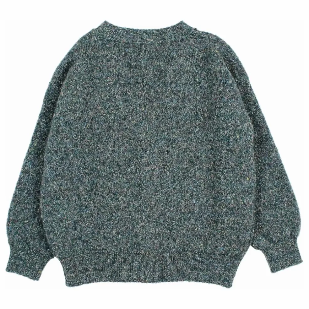 Cardigan Fibres Recyclées | Vert Cèdre