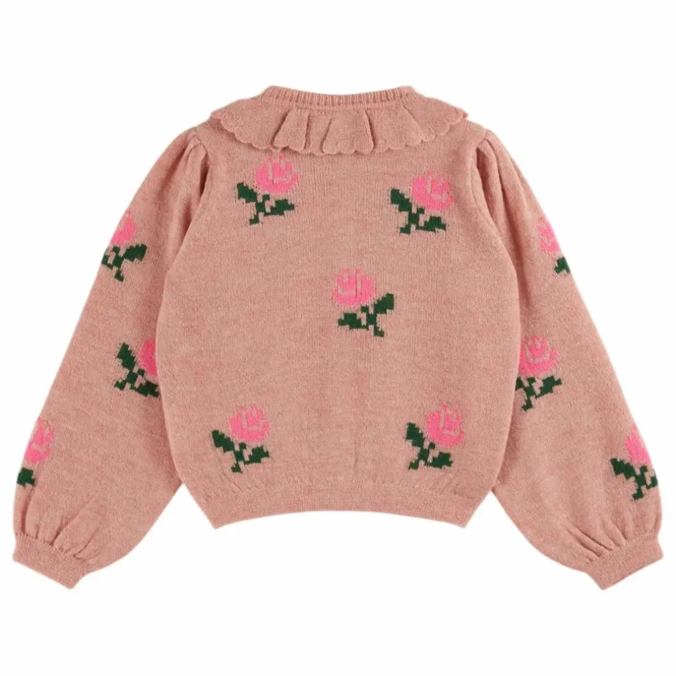 Cardigan Fleurs | Rose