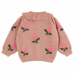Cardigan Fleurs | Rose