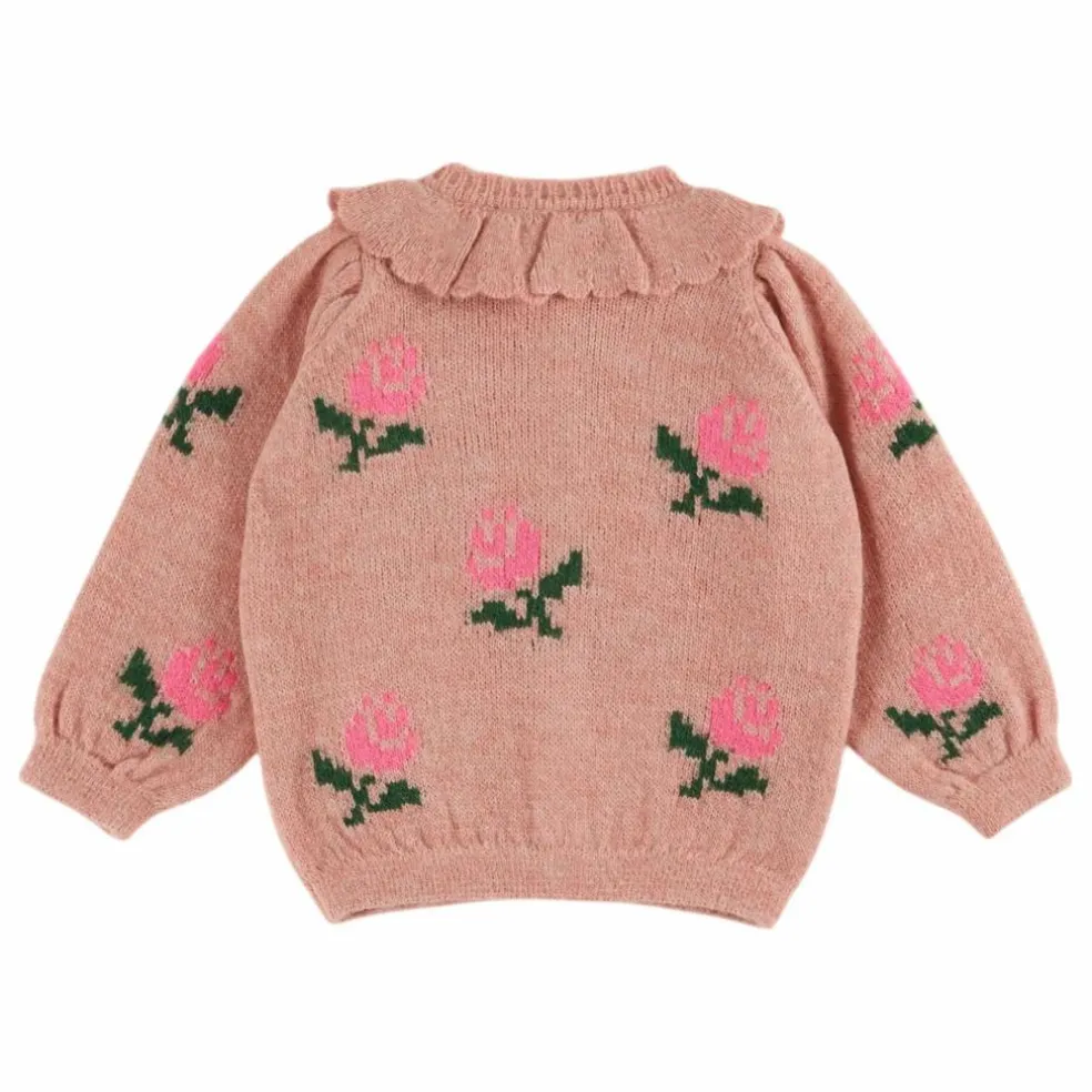 Cardigan Fleurs | Rose