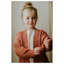 Cardigan Franges Coton Bio | Terracotta